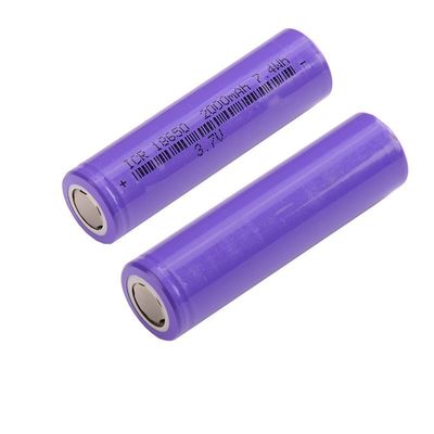 KCファンの再充電可能な円柱李イオン電池42gの高容量3.7v 2000mah 18650
