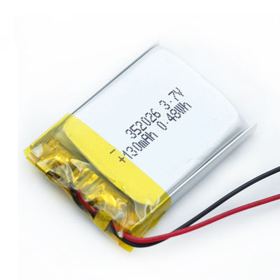 130mAh 352026 Lipoポリマー電池のセリウムSGSの電気腕時計電池