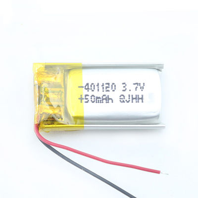 LiCoO2 NMC 401120 0.185wh Lipoポリマー電池のBluetoothのヘッドホーン50mAh