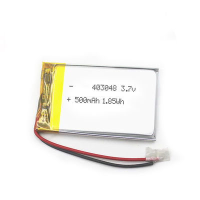 MSDS 3.7ボルトの平らなリチウム ポリマー電池超薄く403048