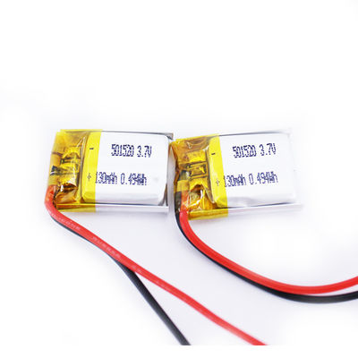 0.2C GPSのための超薄く小さい3.7ボルト李ポリマー電池501520 130mah