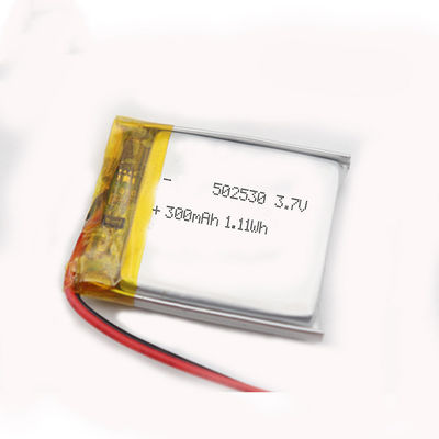 ROHS 502530の300mAhリチウムLipo電池のPCBが付いている電子おもちゃ電池