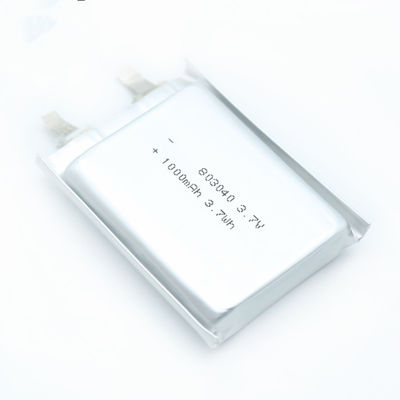IEC62133 8.0*30*43mmの医学のリチウム電池3.7v 1000mah Lipo電池