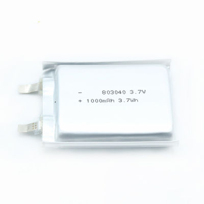 IEC62133 8.0*30*43mmの医学のリチウム電池3.7v 1000mah Lipo電池