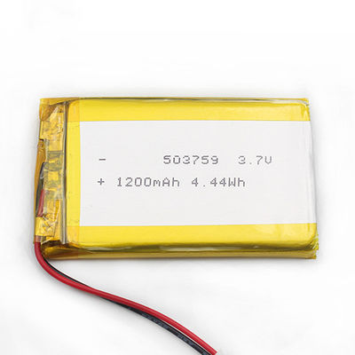 5.0*37*61mm 503759 1200mah Lipoポリマー電池ISO9001
