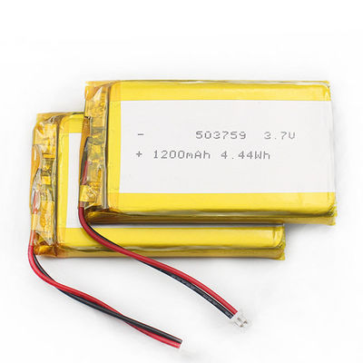 5.0*37*61mm 503759 1200mah Lipoポリマー電池ISO9001
