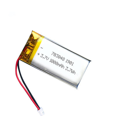 MSDS 703049 1000mah李イオンNmc電池の長いサイクル寿命7.0mm厚く