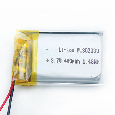 802030 KCのセリウムの再充電可能な李ポリマー電池3.7V 400mAh Lipo電池