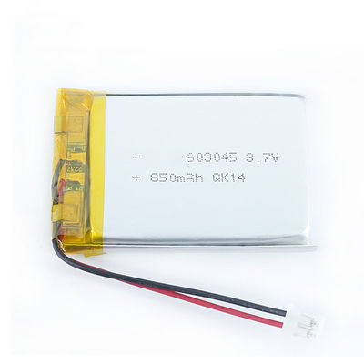 603045 3.7V 850mAh GPSのための再充電可能な李ポリマー電池