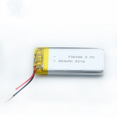 702048 520mah 650mah Lipo電池再充電可能な携帯用12 Mounthsの保証