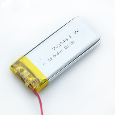 702048 520mah 650mah Lipo電池再充電可能な携帯用12 Mounthsの保証