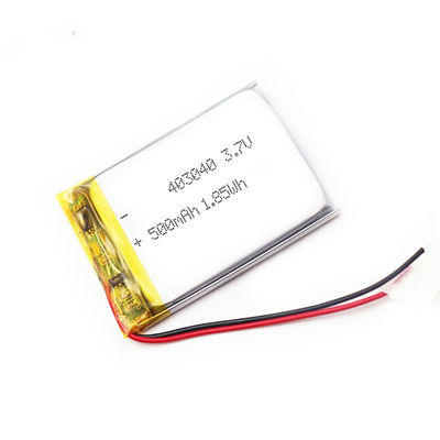 OEM 4.2*30*33mmの再充電可能なリチウム イオン ポリマー電池のパック3.7v 530mAh