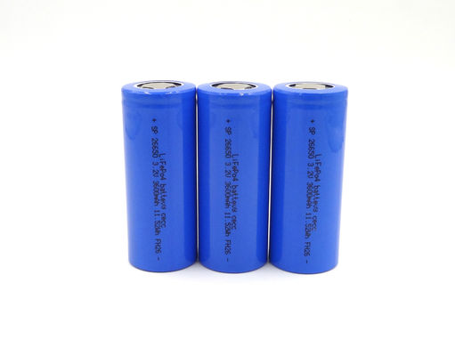 再充電可能なLFP 26650 3000mAh 3.2 V LiFePo4電池26x65mm