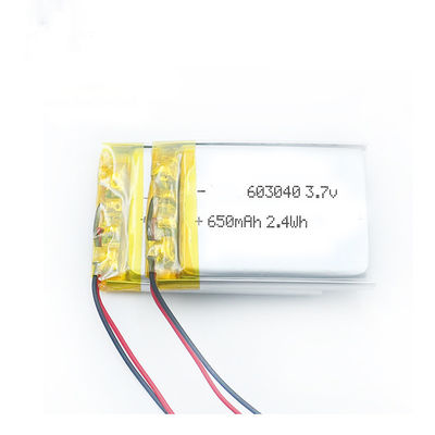 603040 3.7v 650mah Lipo電池
